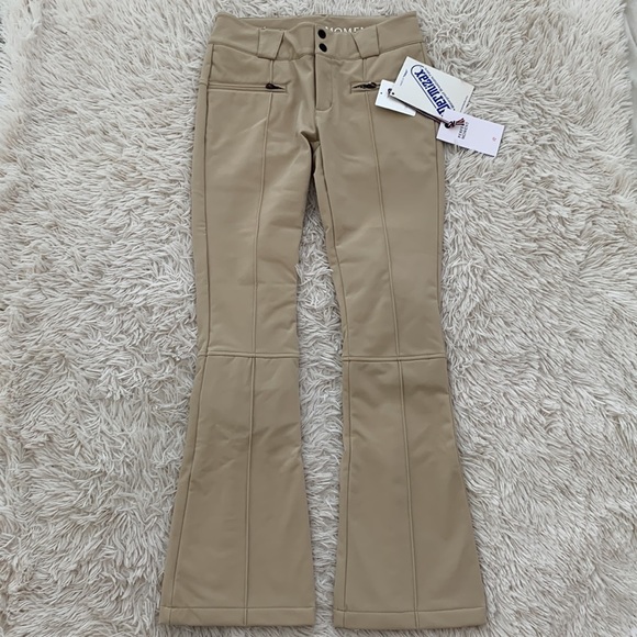 NWT Perfect moment Aurora flared ski pants in beige - Picture 5 of 16